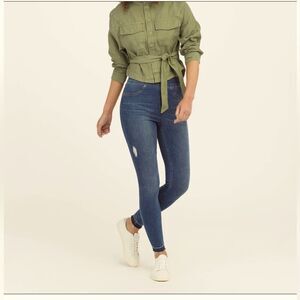 Spanx Distressed Denim Legging Jegging